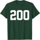 College Football Tryout Number 200 Walk-On Quarterback T-Shirt - T-Shirt | Forest