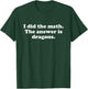 Funny Dragons or Dragon Girls Boys Men or Women T-Shirt - T-Shirt | Forest