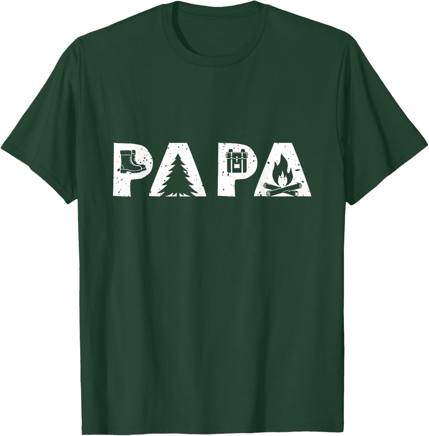 Camping Dad Outdoor Papa T-Shirt - T-Shirt | Forest