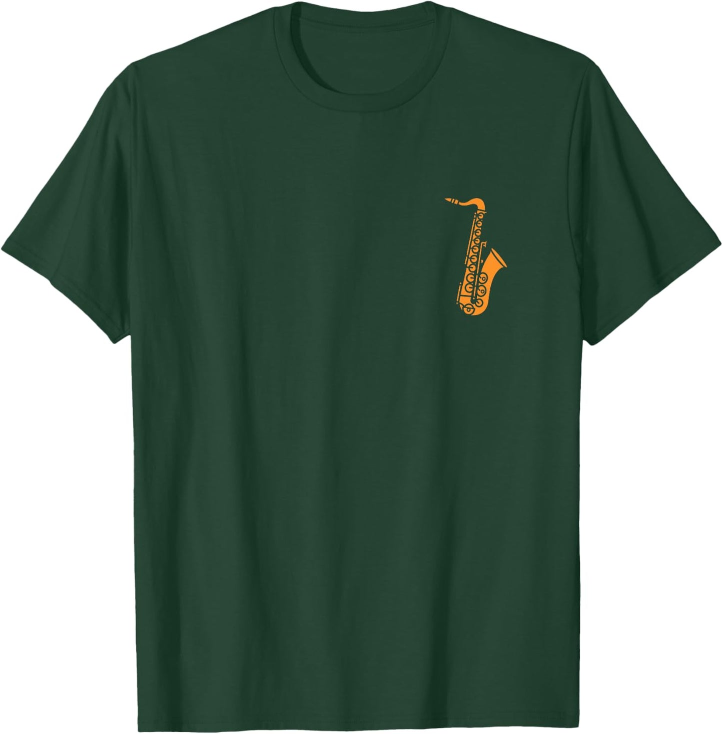 Music Saxophonist Minimalist Simple Instrument Saxophone , Black, S T-Shirt - T-Shirt | Forest