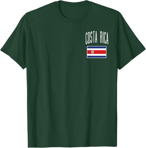 Costa Rica Rican Flag Football Soccer Fan Men Women Kids