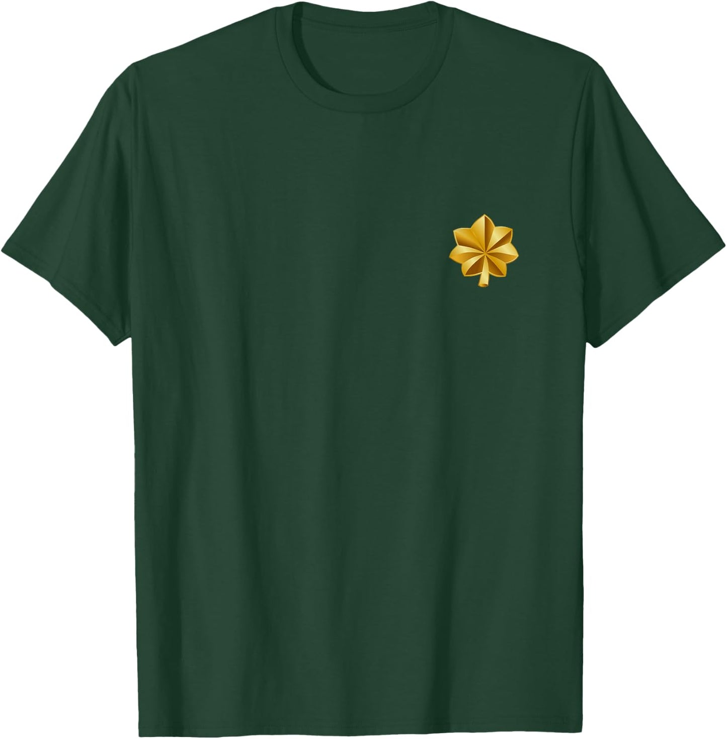 O-4 Major Officer Rank Insignia, Army Division Patch Veteran T-Shirt - T-Shirt | Forest