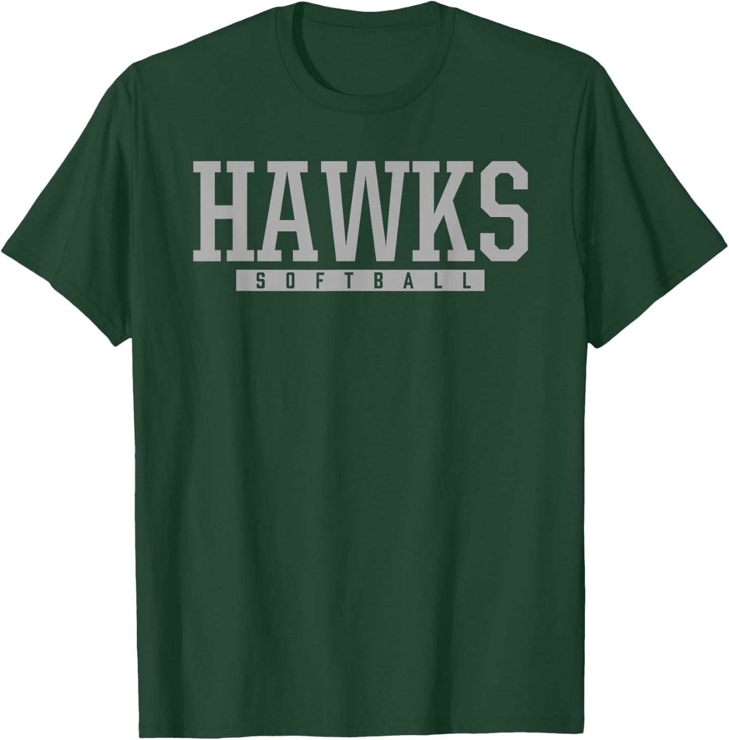Horizon Hawks Softball HS T-Shirt - T-Shirt | Forest