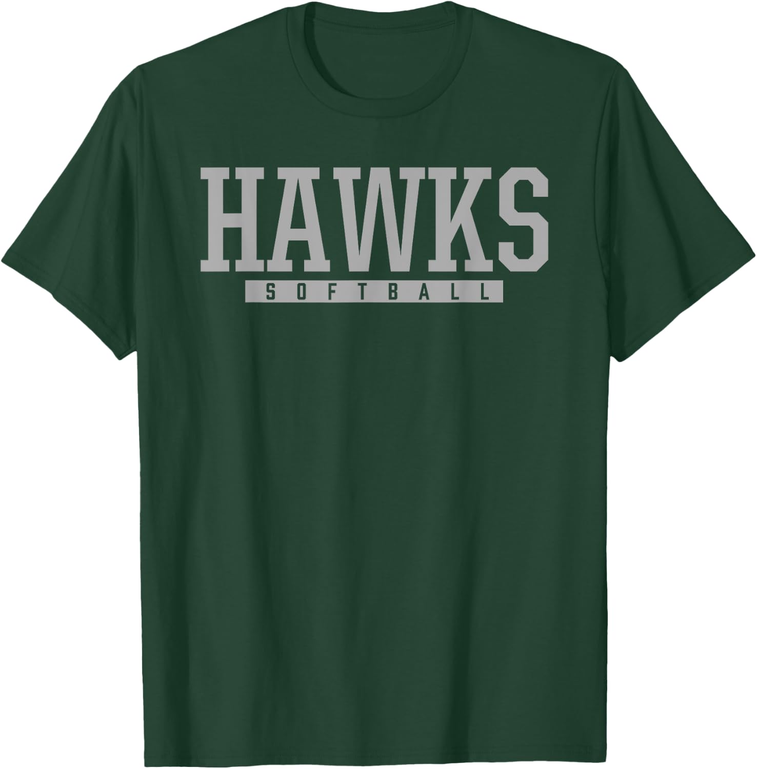 Horizon Hawks Softball HS T-Shirt - T-Shirt | Forest