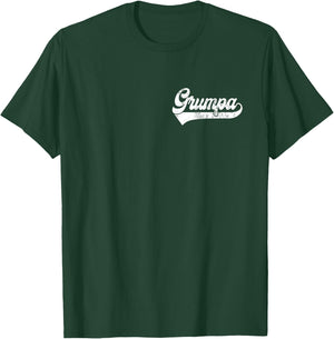 Grumpa Vintage Retro Father's Day for Papa Grandpa T-Shirt - T-Shirt | Forest