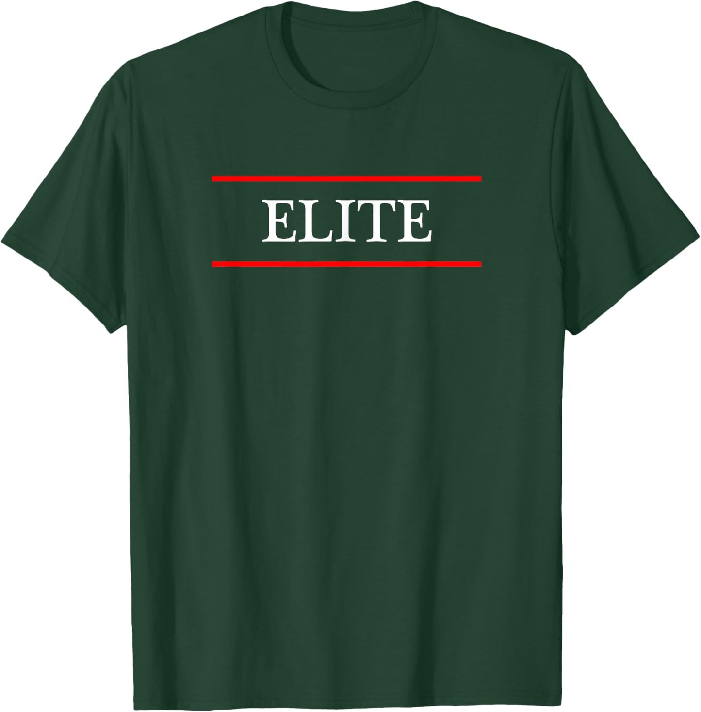 that says the Word - ELITE - on it | Adult Youth T-Shirt - T-Shirt | Forest