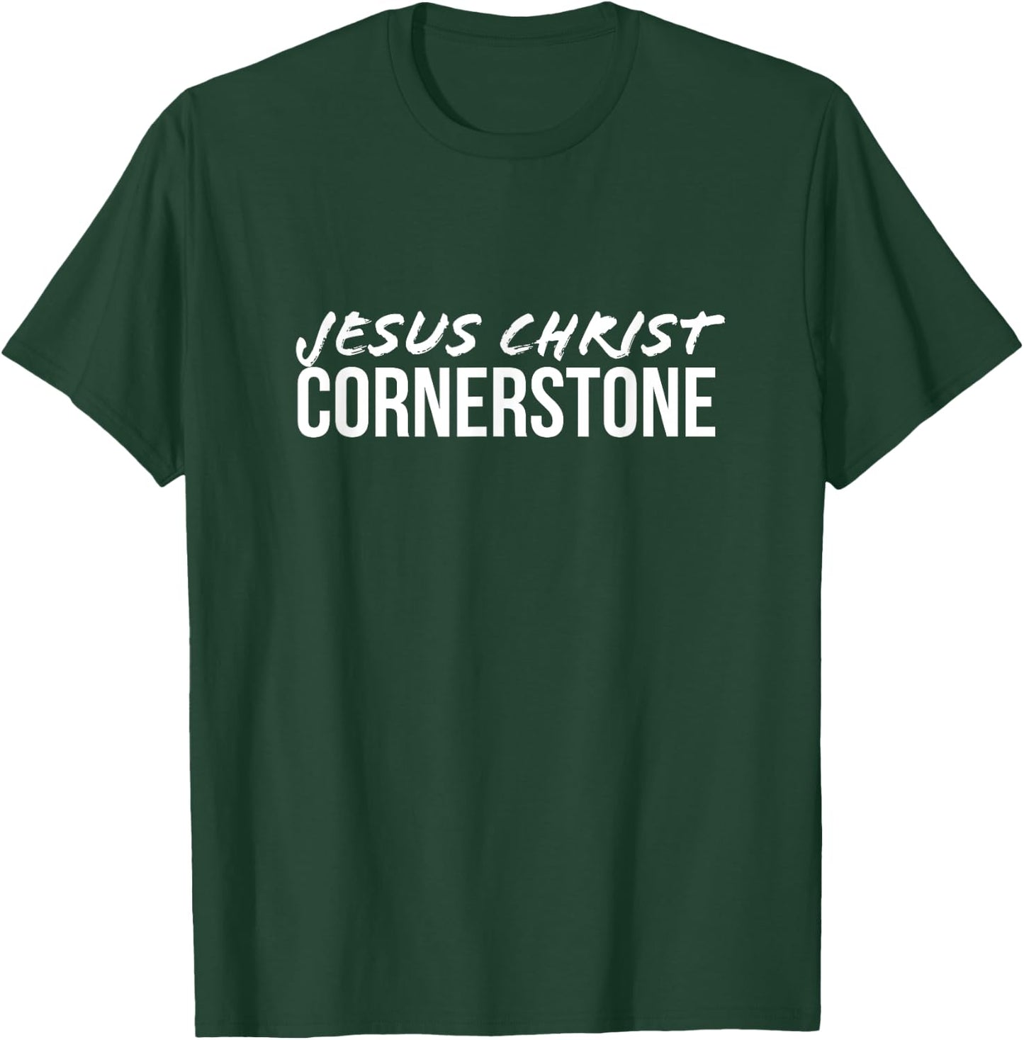 Jesus Christ Cornerstone T-Shirt - T-Shirt | Forest