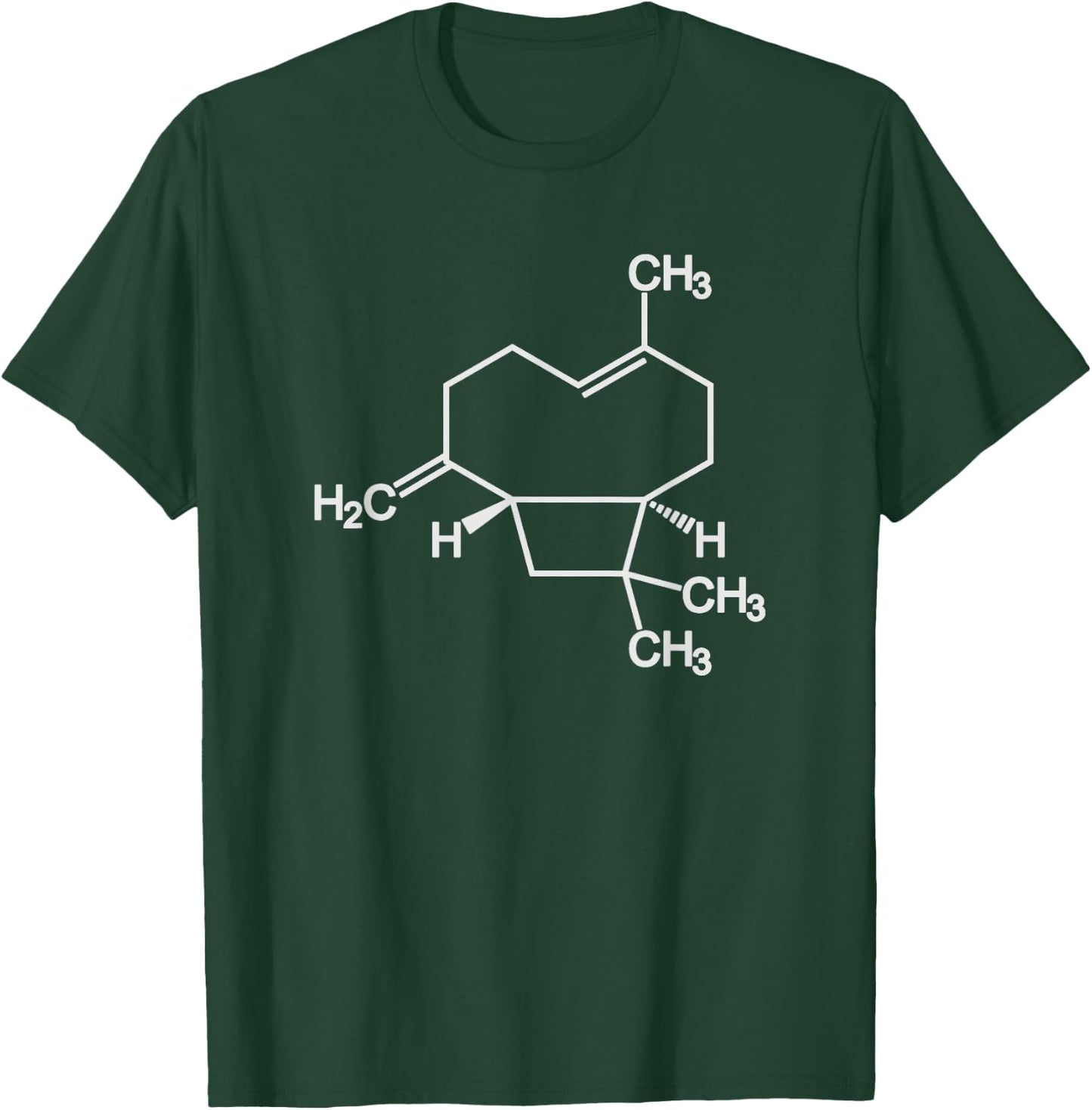 Caryophyllene Cannabis Terpene Molecule Subtle Stoner Shirt T-Shirt - T-Shirt | Forest