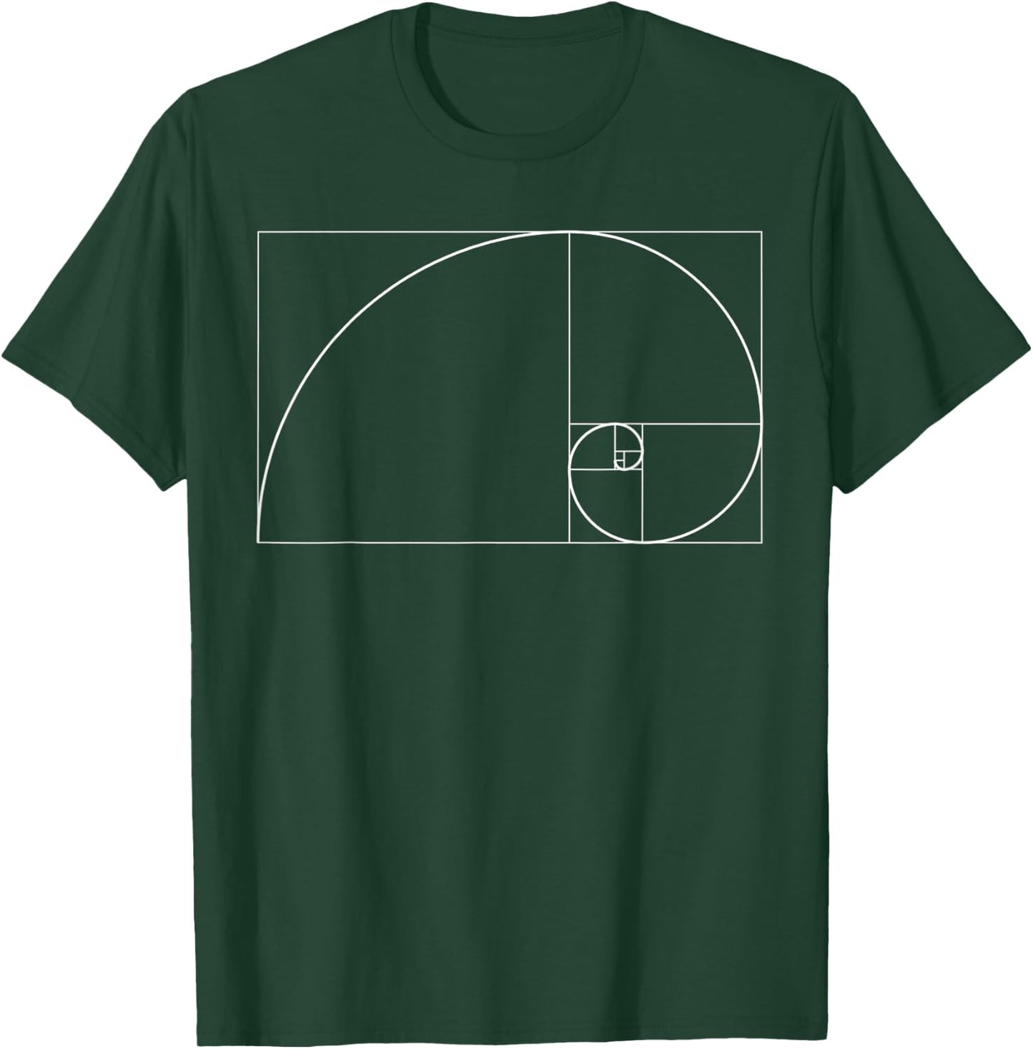 Fibonacci Sequence Golden Ratio Rule T-Shirt - T-Shirt | Forest