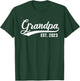 Grandpa 2023 Retro Grandpa Est 2023 T-Shirt - T-Shirt | Forest