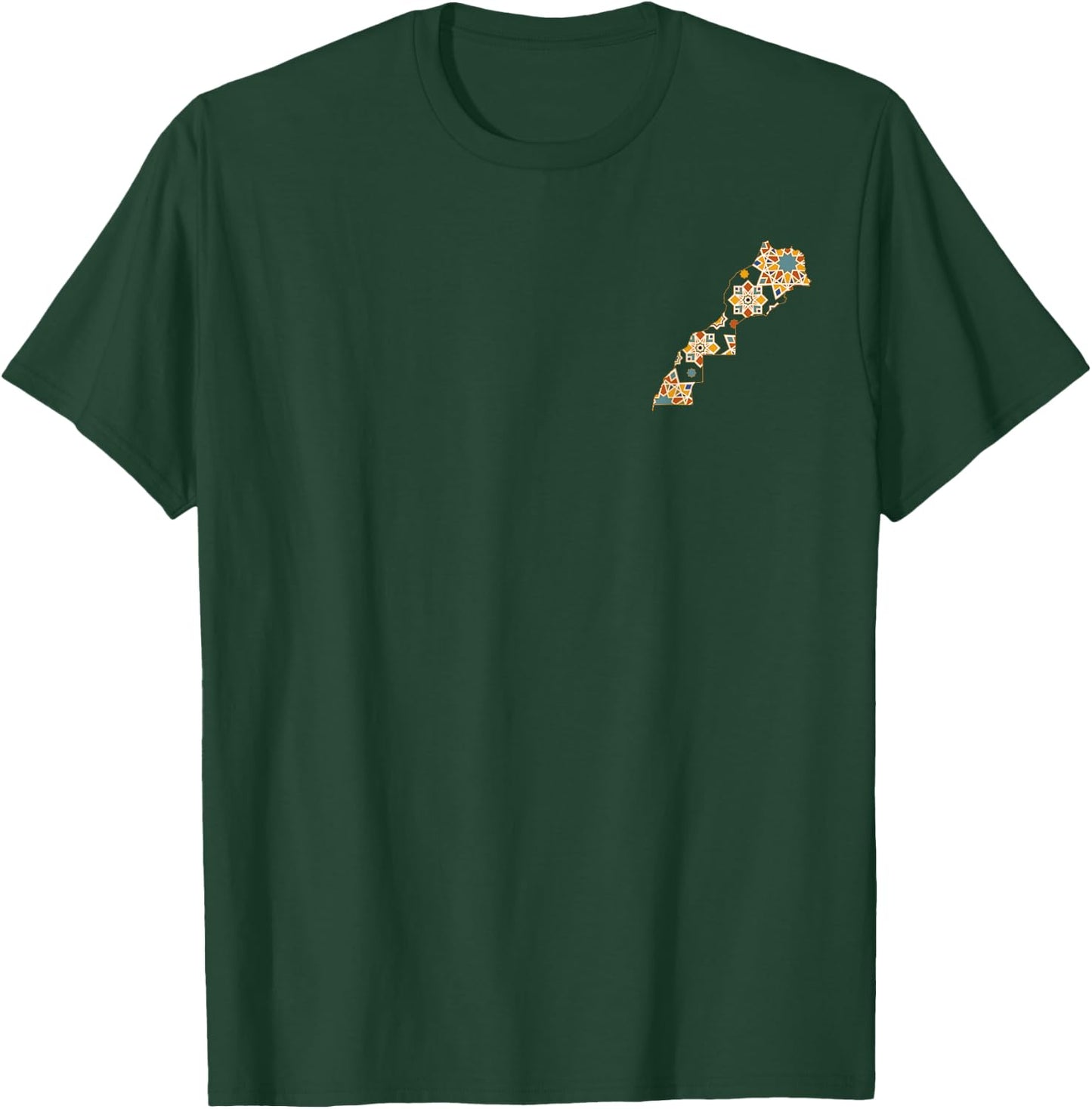 Morocco Football Shirt Map Morocco Gift Moroccan Fan , Black, S T-Shirt - T-Shirt | Forest