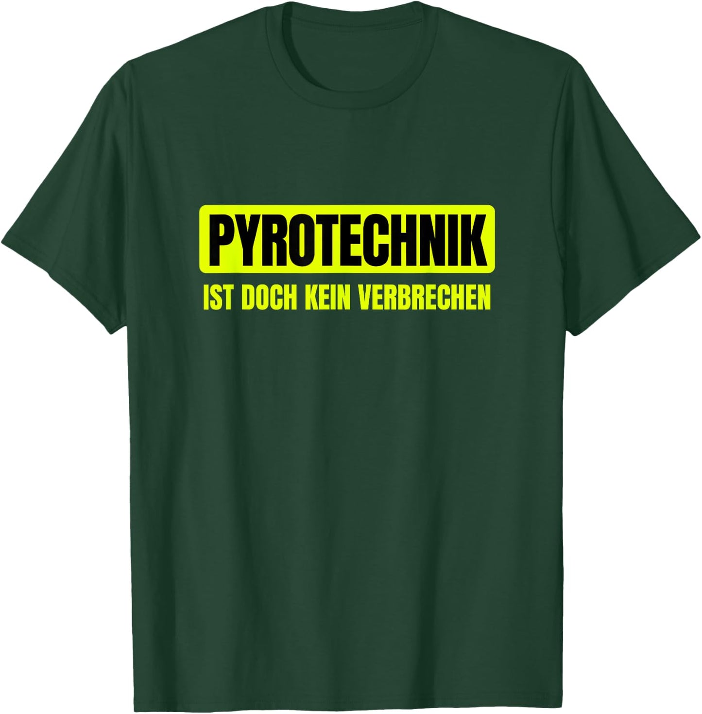 Pyrotechnik ist doch kein Verbrechen Hüftgold Eggers Outfit , black T-Shirt - T-Shirt | Forest