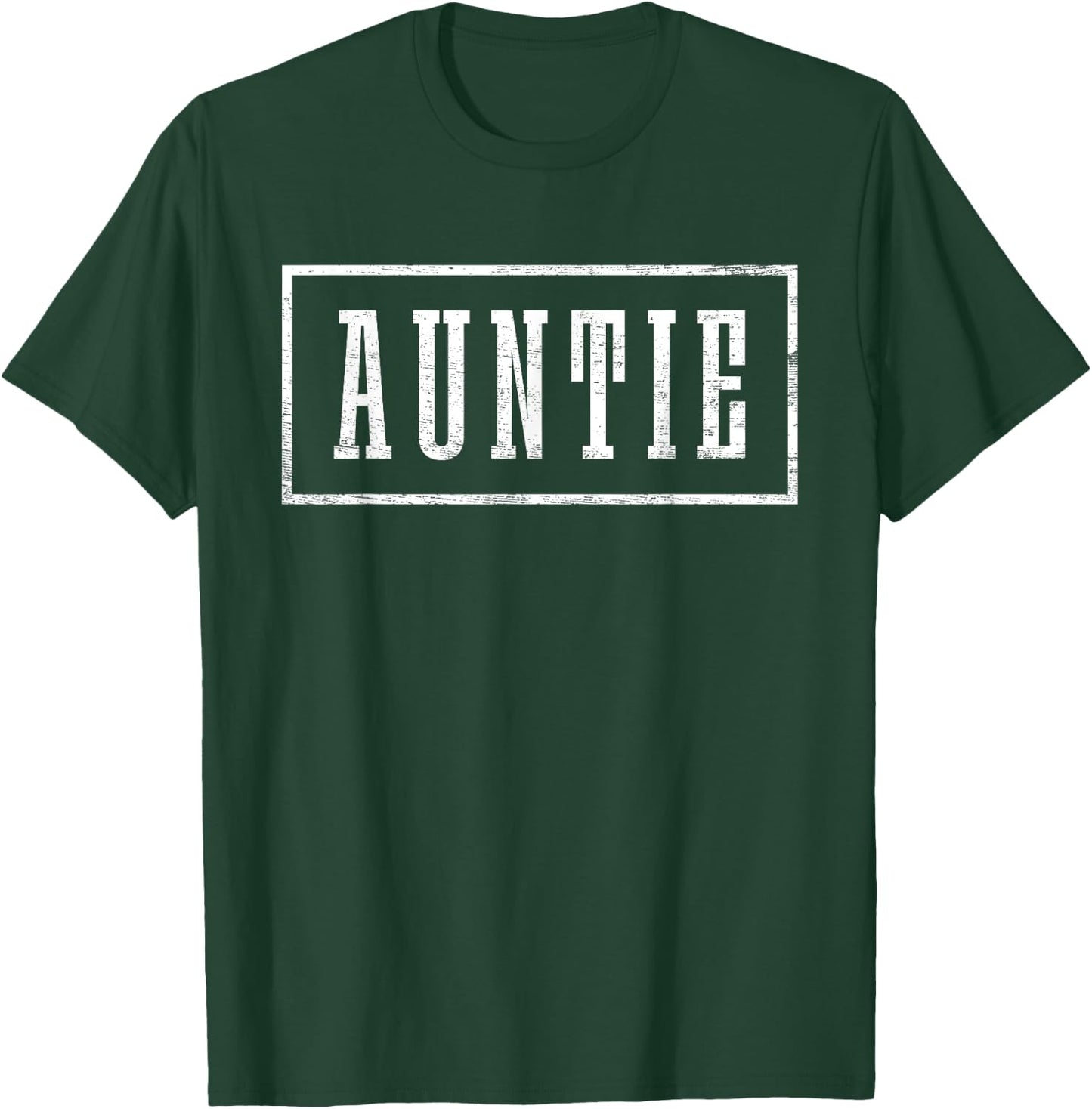 Auntie - Sleek Framed Design Mother's Day Auntie T-Shirt - T-Shirt | Forest