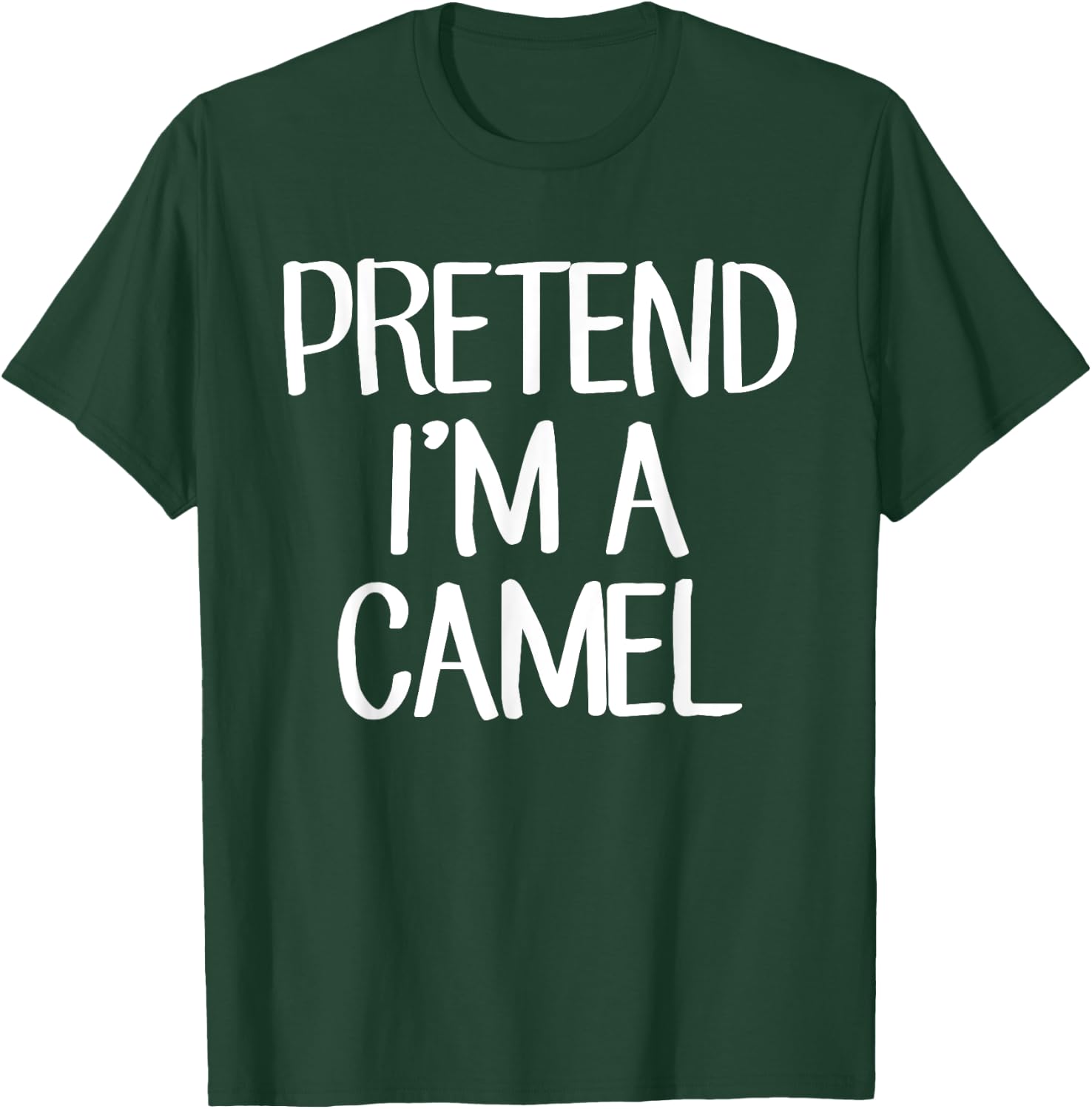 Pretend I'm A Camel Costume Family Lazy Easy Halloween T-Shirt - T-Shirt | Forest