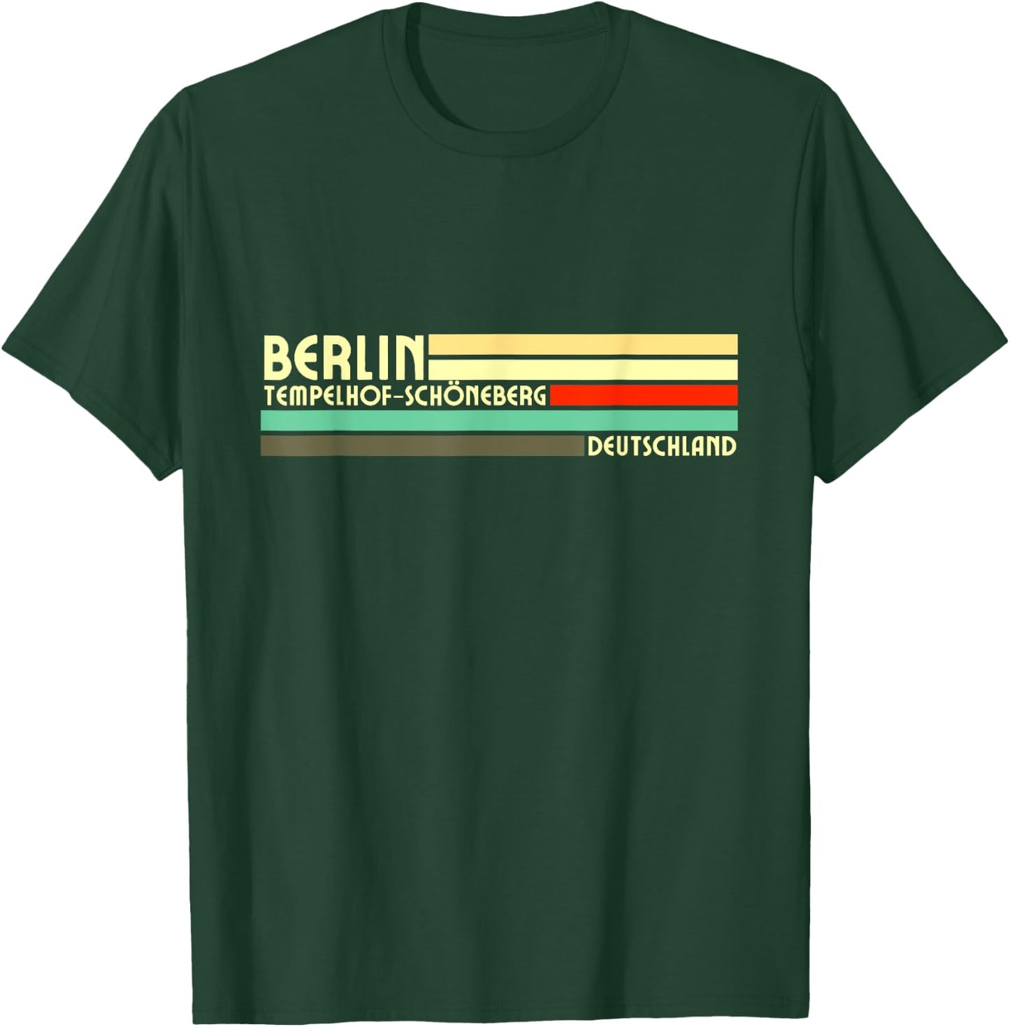 Retro Vintage Berlin Tempelhof-Schöneberg T-Shirt - T-Shirt | Forest