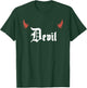 Devil Halloween Couples Matching Girlfriend T-Shirt - T-Shirt | Forest