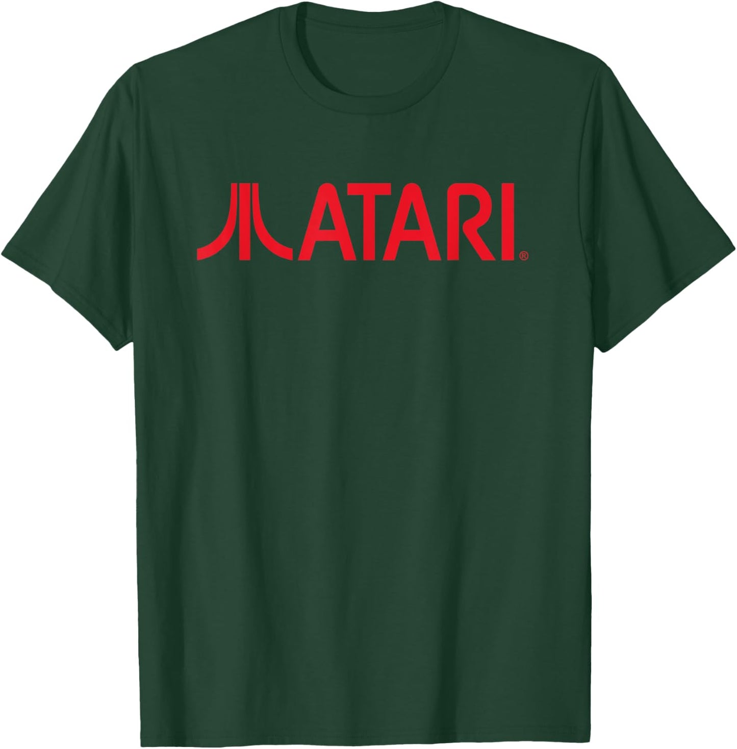 Atari Games Red Retro Vintage Gaming Fun Arcade Look , black T-Shirt - T-Shirt | Forest