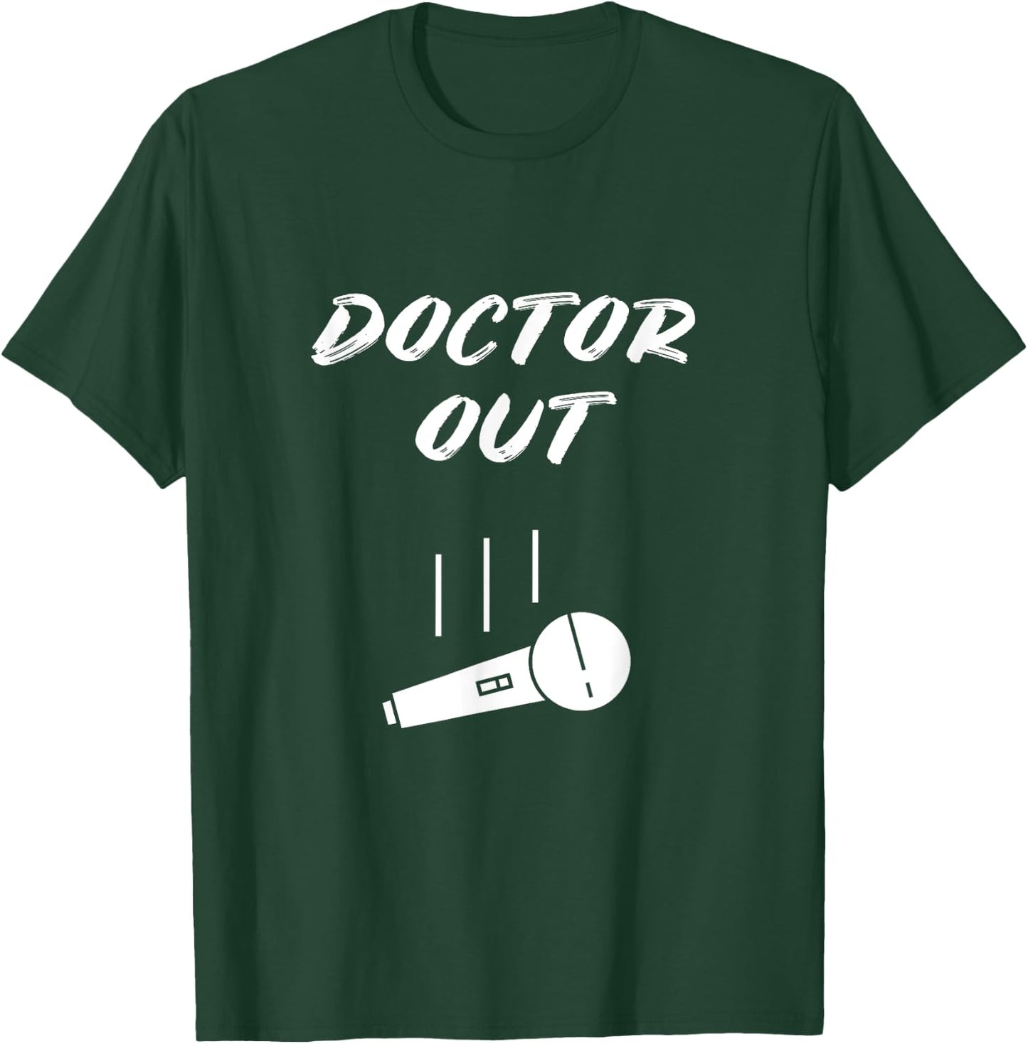 Retired Doctor Out Retirement Gift Mic Drop Retiring Veteran T-Shirt - T-Shirt | Forest
