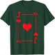 Playing Card Costume & Gifts - Jack Card Hearts Suit - Black - Small - -Adult - Short Sleeve - Classic Fit T-Shirt - T-Shirt | Forest