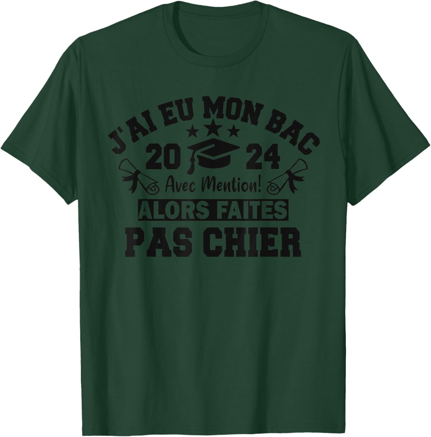 J'ai Eu Mon Bac So Cheap Bachelor Bachelor BAC 2024 , grey, S T-Shirt - T-Shirt | Forest