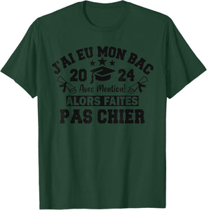 J'ai Eu Mon Bac So Cheap Bachelor Bachelor BAC 2024 , grey, S T-Shirt - T-Shirt | Forest