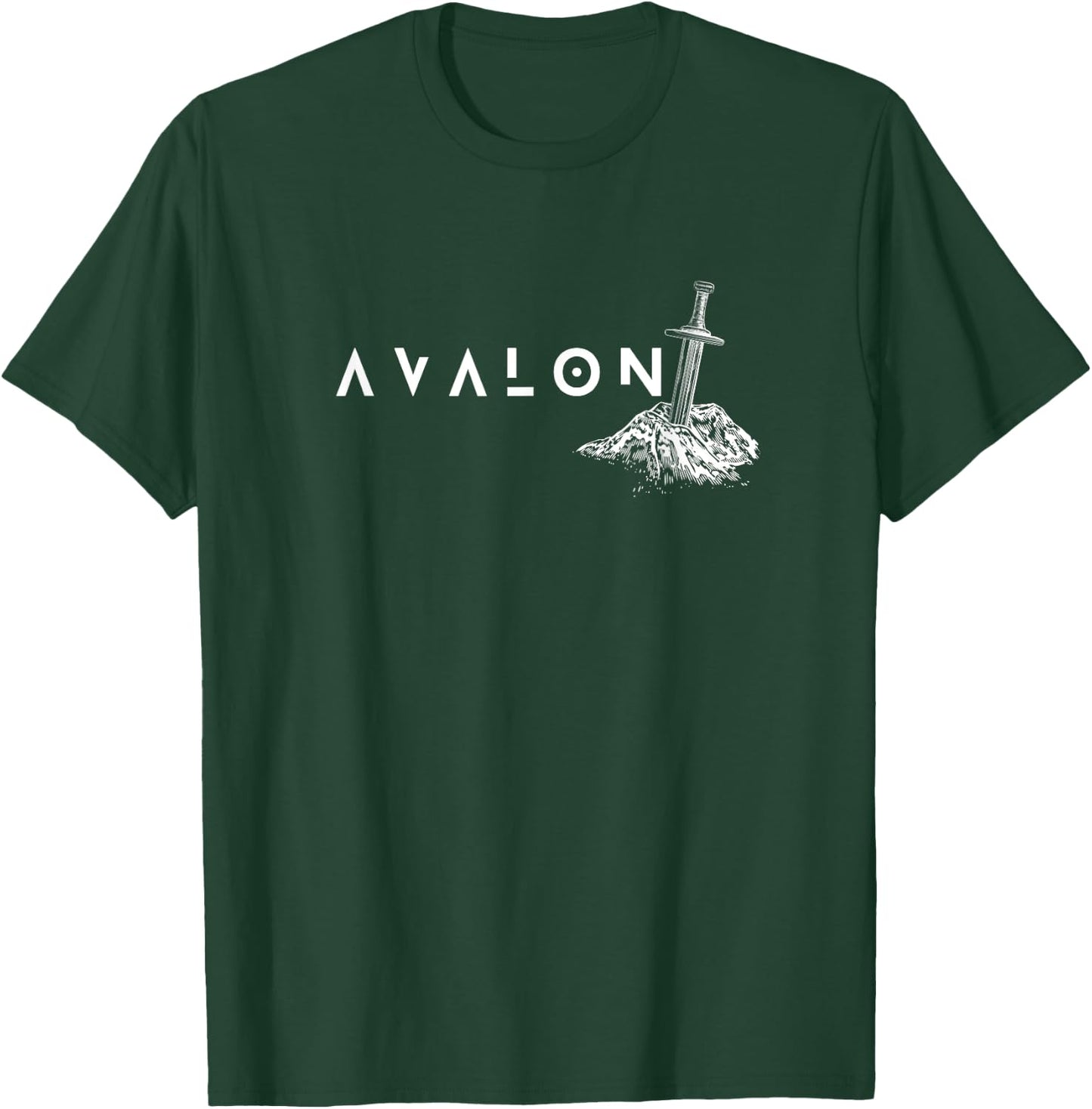Avalon: Sword in the Stone - King Arthur | Arthurian Legend T-Shirt - T-Shirt | Forest
