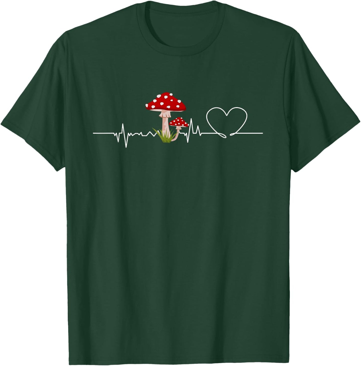 Love Mushroom women Shirt Mushroom Lovers for kids, girls T-Shirt - T-Shirt | Forest