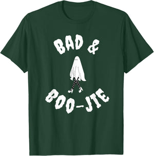 Bad & Boo-jie - Chic Halloween Sassy Lady Ghost T-Shirt - T-Shirt | Forest