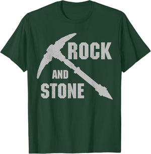 Rock and Stone! - Grey Design Vintage T-Shirt - T-Shirt | Forest
