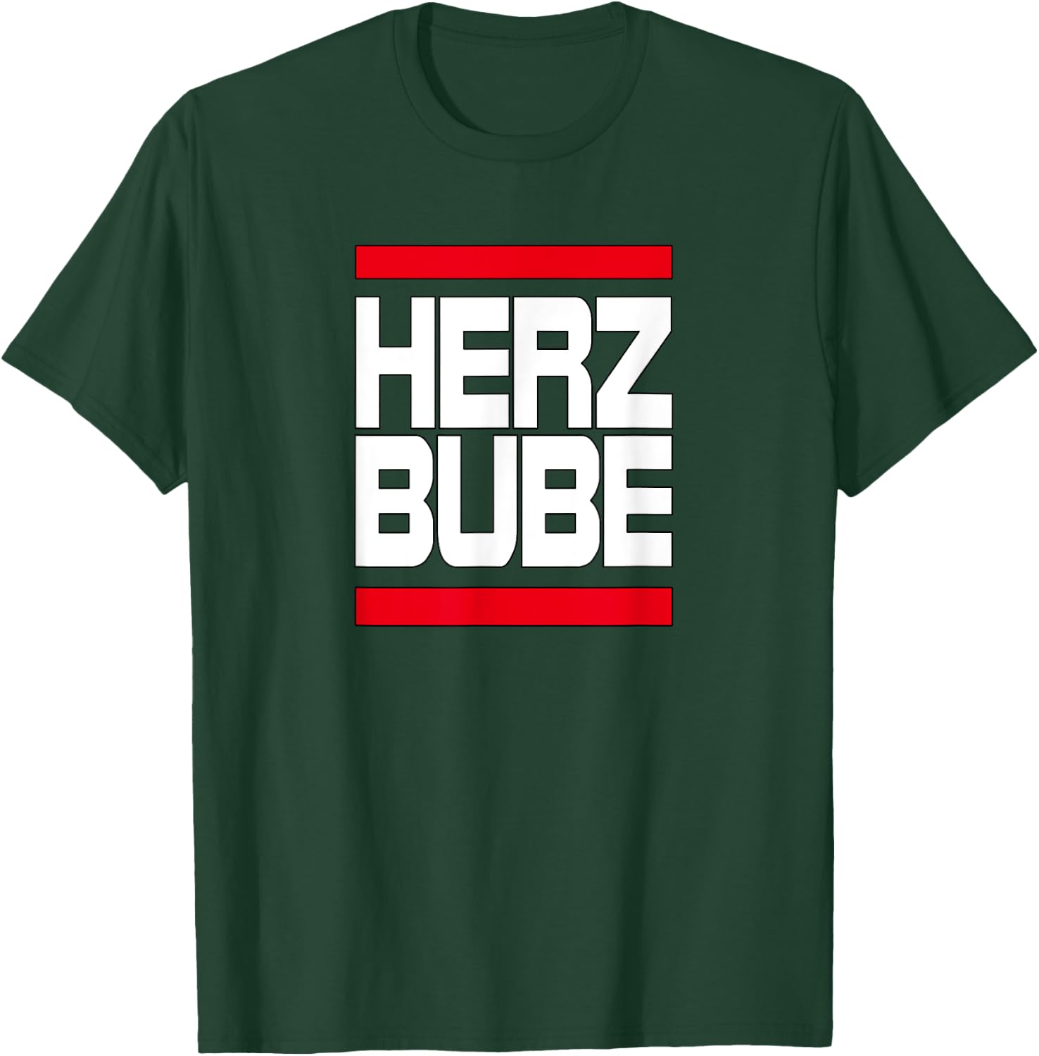 Herzbube with Hearts Nickname Treasure Love Couple, black T-Shirt - T-Shirt | Forest