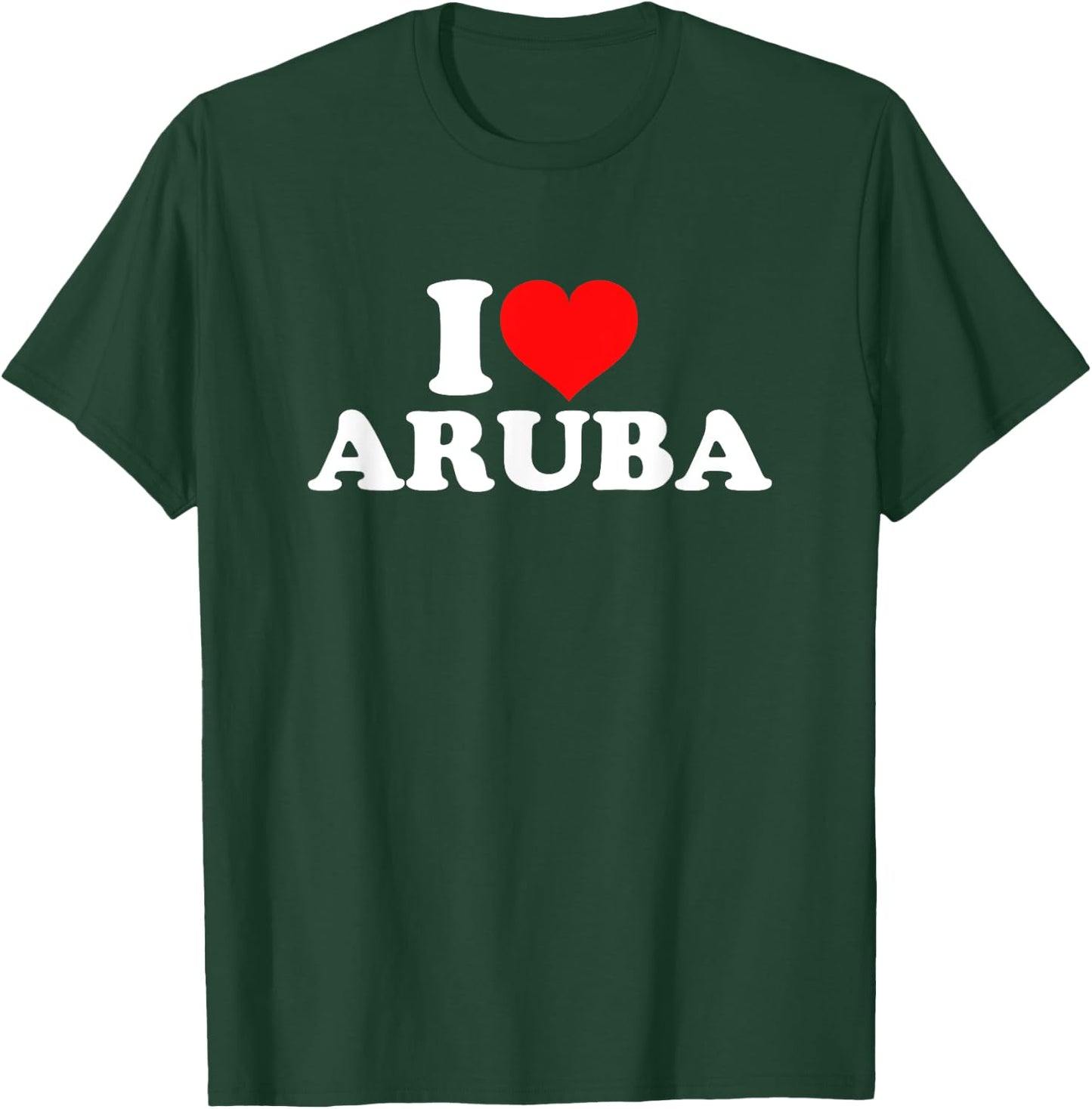 I Love Aruba T-Shirt - T-Shirt | Forest