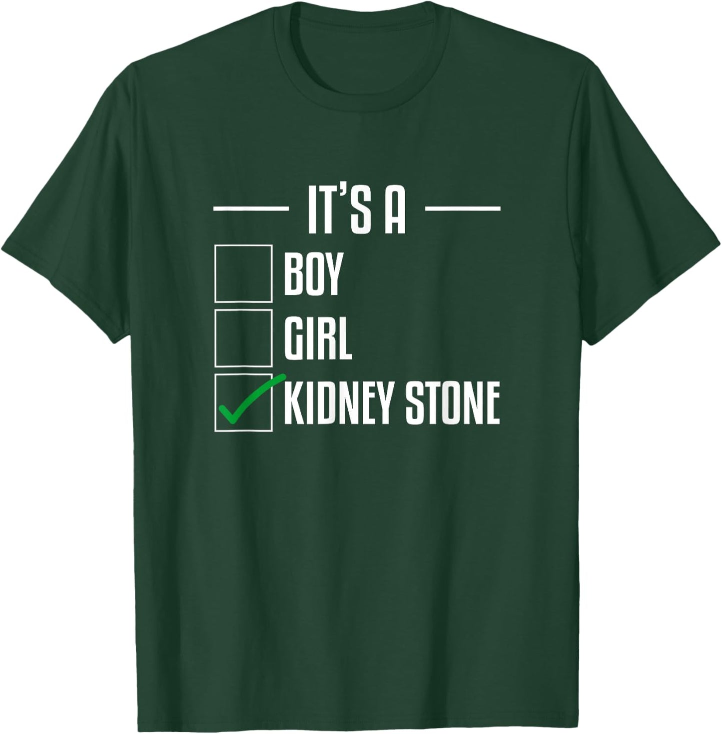 Kidney Stone Funny Disease Stones Survivor Awareness T-Shirt - T-Shirt | Forest