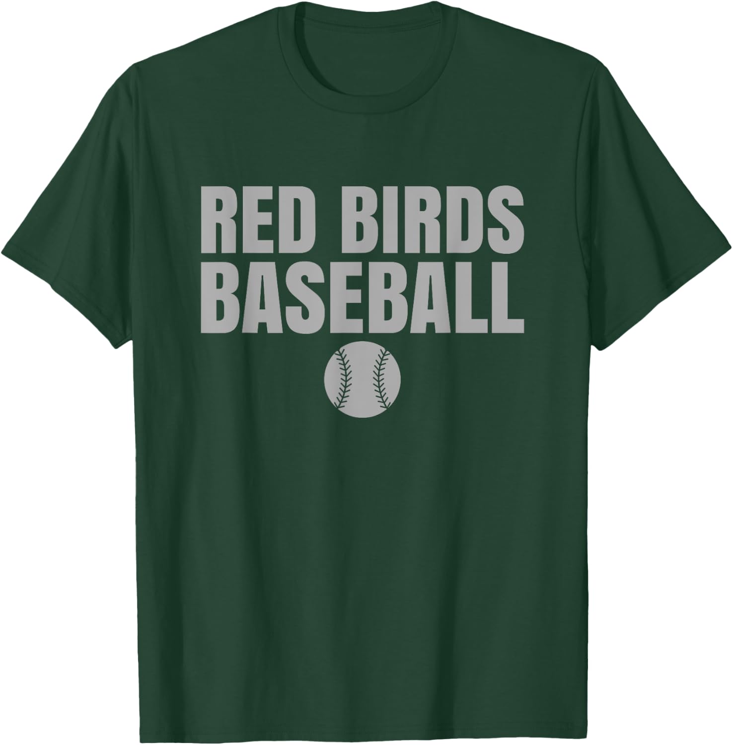Loudonville Red Birds Baseball T-Shirt - T-Shirt | Forest