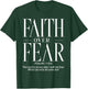 Christian shirts Christianity Shirts Faith Over Fear , Black, S T-Shirt - T-Shirt | Forest
