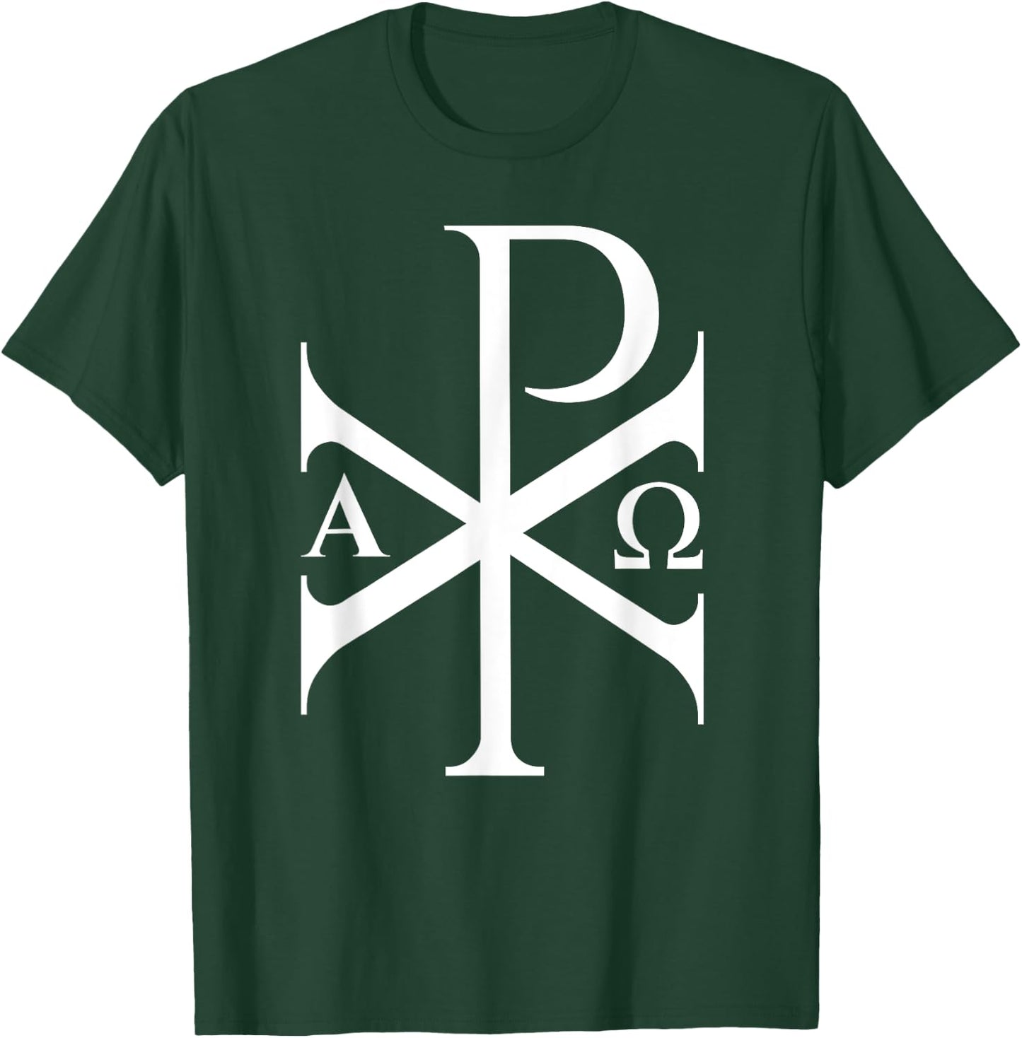Chi Rho Alpha Omega Byzantine and Christian History T-Shirt - T-Shirt | Forest