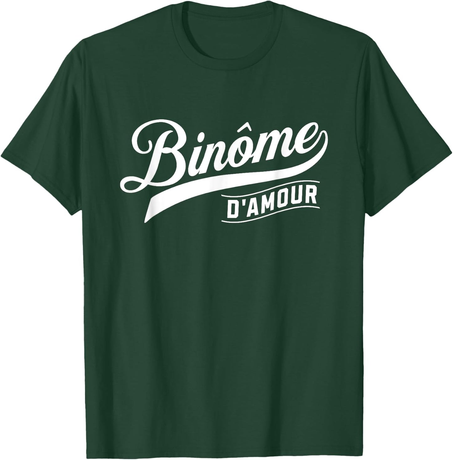 Binôme d'amour Gift Binomial Work Humor Colleague , Black, S T-Shirt - T-Shirt | Forest