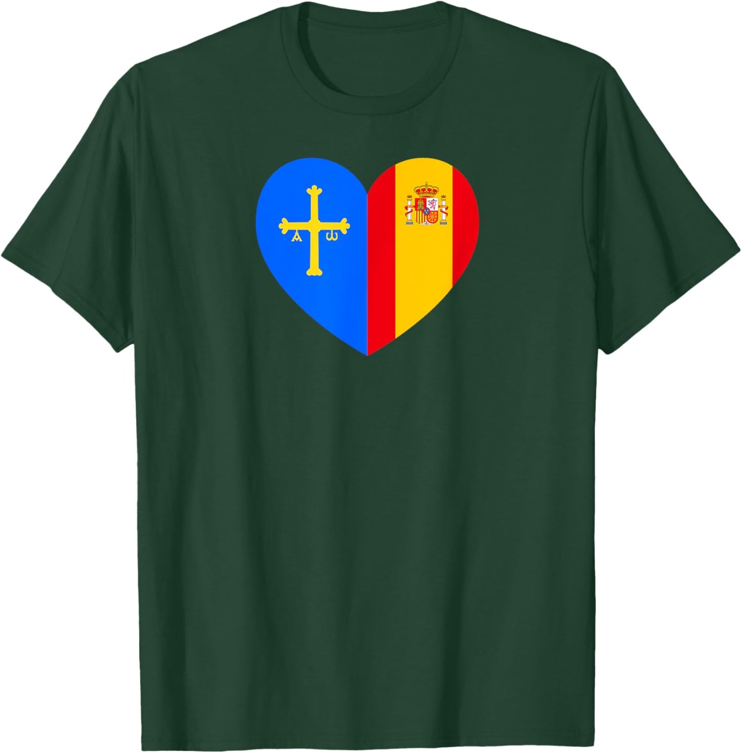 Asturias and Spain: United in Tradition and Pride T-Shirt - T-Shirt | Forest