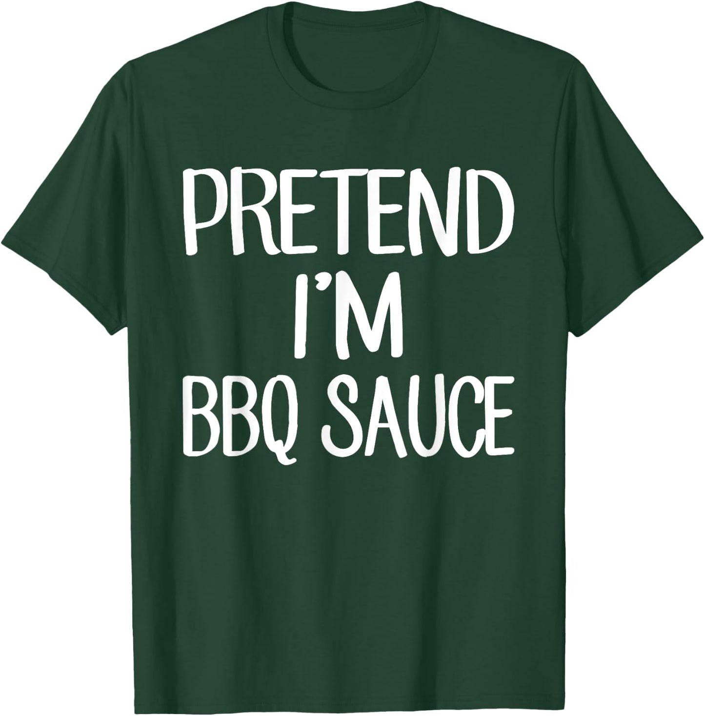 Pretend I'm BBQ Sauce Costume Family Lazy Easy Halloween T-Shirt - T-Shirt | Forest