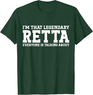 Retta Personal Name Women Funny Girl Name Retta T-Shirt - T-Shirt | Forest
