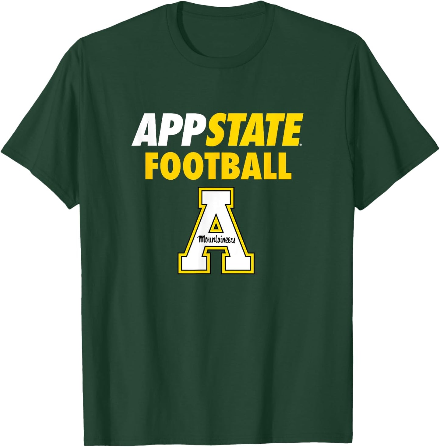 App State Football Mountaineers Sports Fan T-Shirt - T-Shirt | Forest