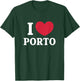 I Love Porto , Black, S T-Shirt - T-Shirt | Forest