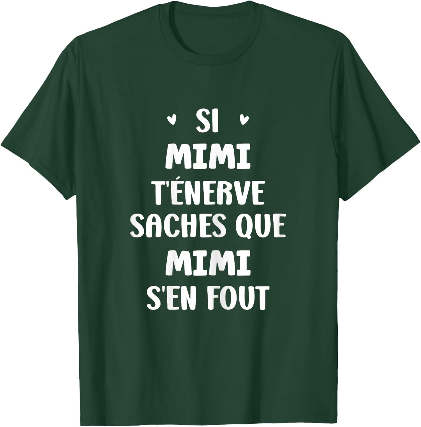Name Si Mimi t'énerve Humour Custom Name Mimi , Black, Female X-Small T-Shirt - T-Shirt | Forest