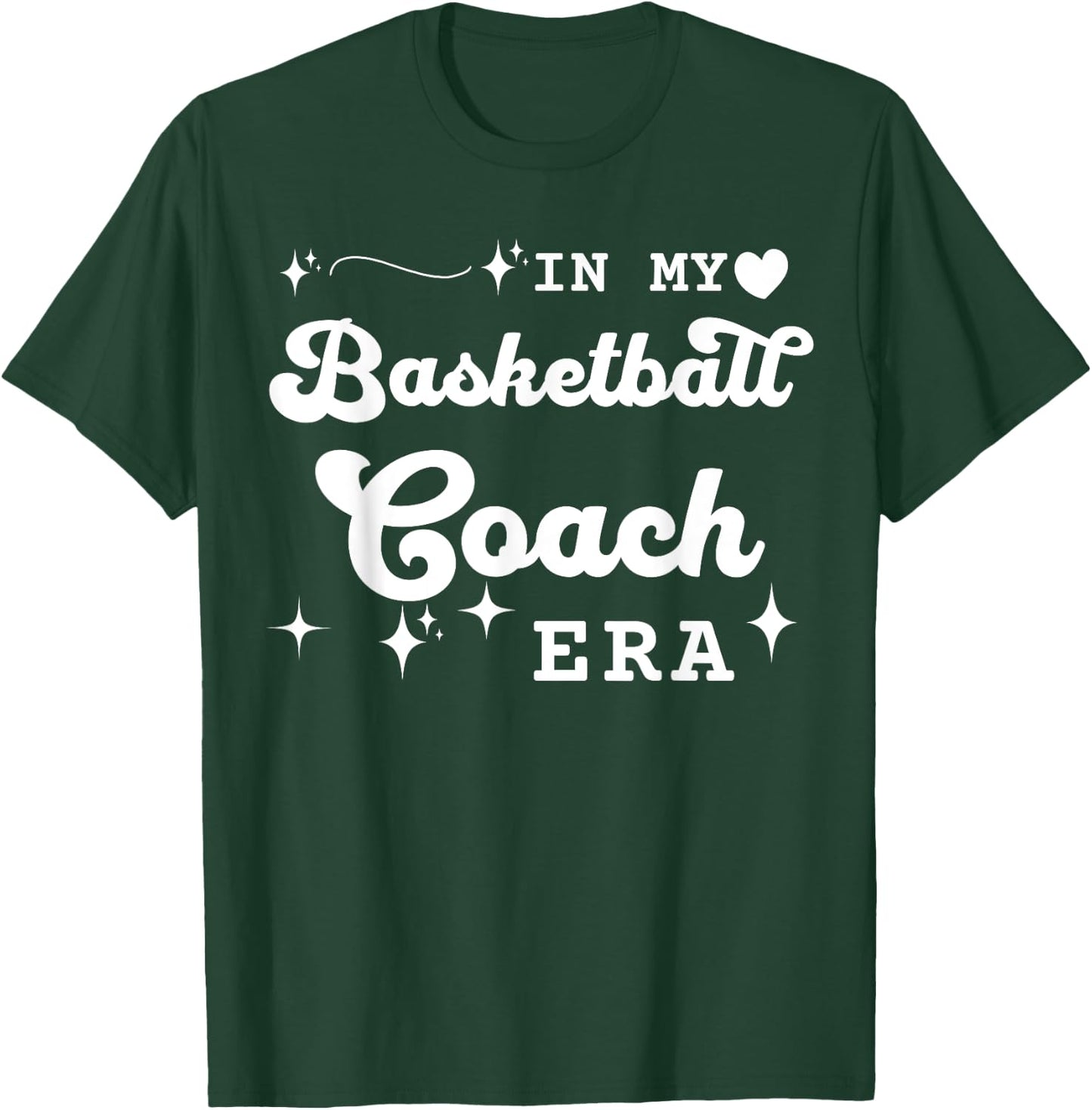 Retro In My Basketball Coach Era Back To School T-Shirt - T-Shirt | Forest