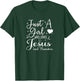 Just A Girl Who Loves Jesus And Hamsters Hamster Mom T-Shirt - T-Shirt | Forest