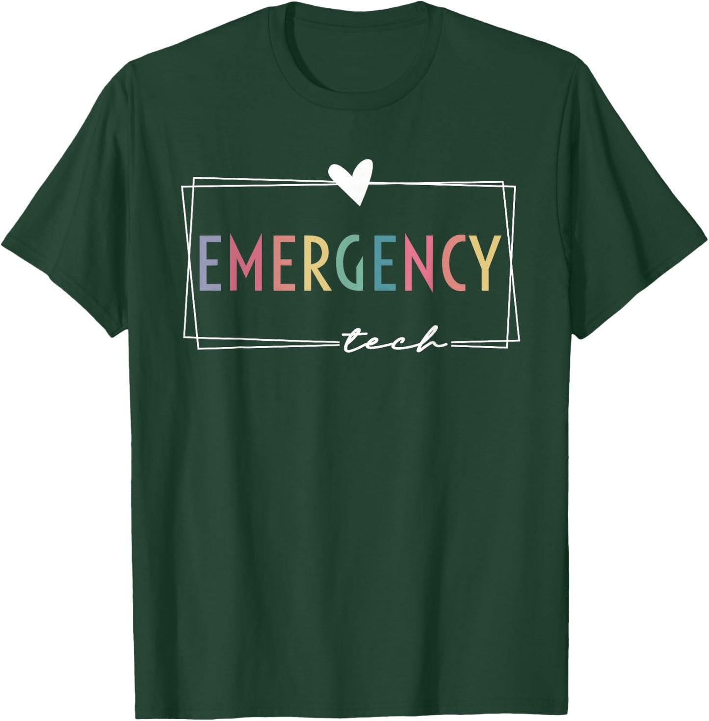 Emergency Room Technician ER Tech Nurse Technologist T-Shirt - T-Shirt | Forest