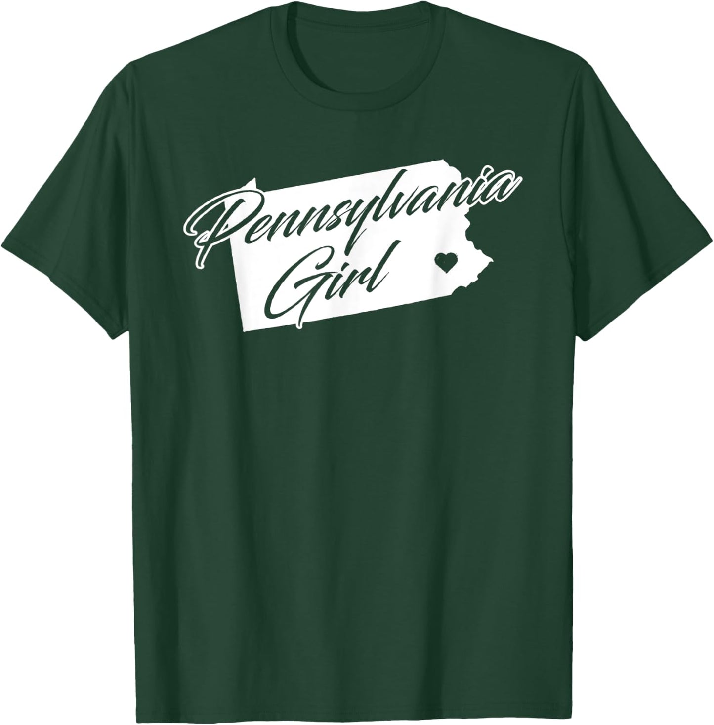 Pennsylvania T Shirt Vintage State Outline T-Shirt - T-Shirt | Forest