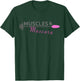Women Workout Shirt Muscles And Mascara Ladies Fitness T-Shirt - T-Shirt | Forest