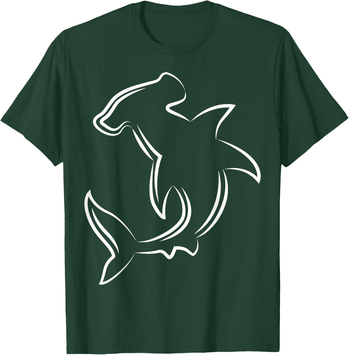 Hammerhead Shark Scuba Diving Diver Flag Underwater Dive T-Shirt - T-Shirt | Forest