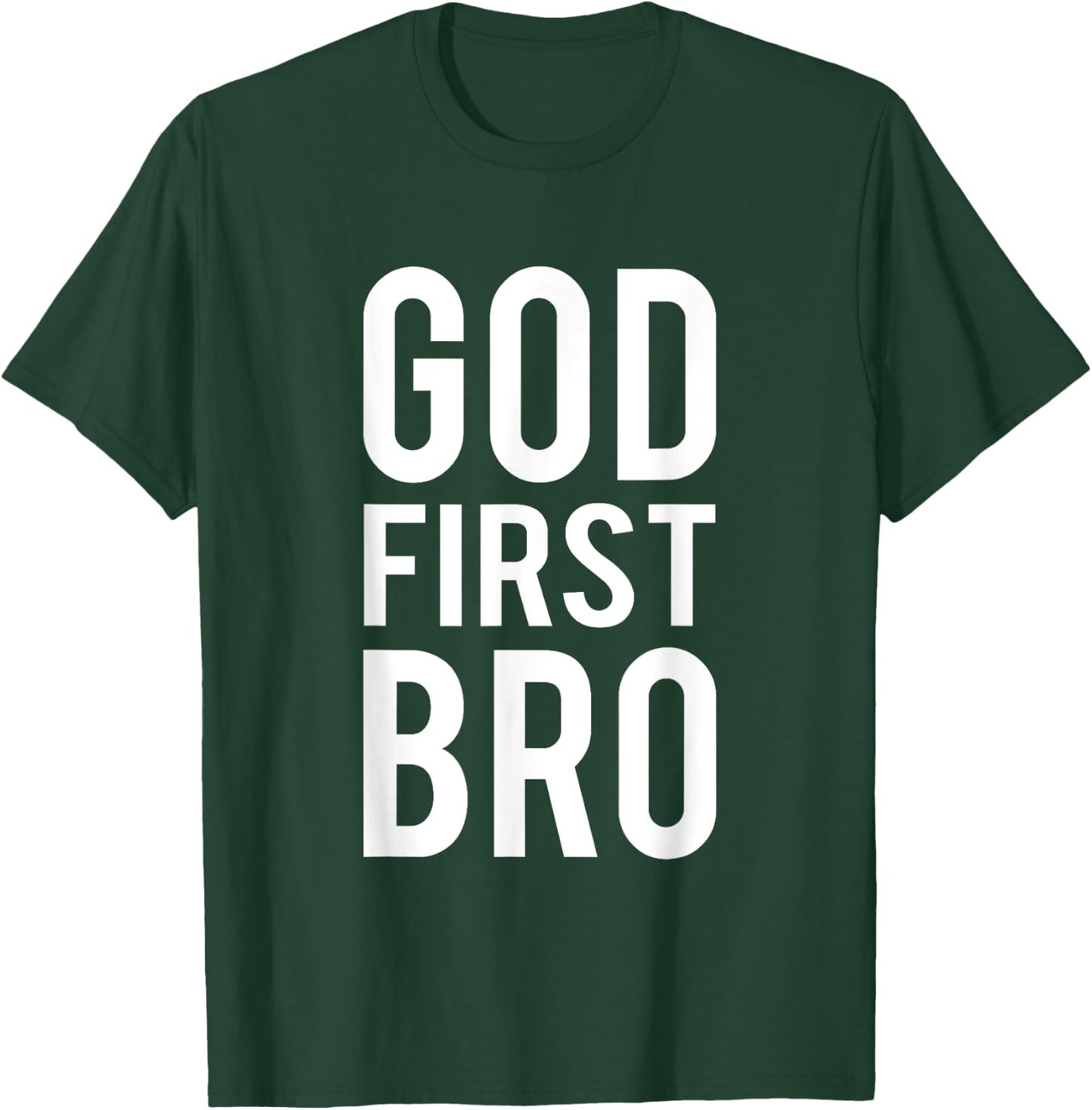 God First Bro Religious God Jesus Christian Faith Cross Lion T-Shirt - T-Shirt | Forest