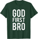 God First Bro Religious God Jesus Christian Faith Cross Lion T-Shirt - T-Shirt | Forest
